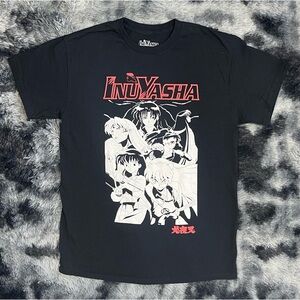 Inuyasha Black Graphic Short Sleeve T-Shirt